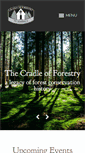 Mobile Screenshot of cradleofforestry.com