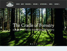 Tablet Screenshot of cradleofforestry.com